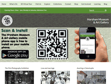 Tablet Screenshot of horshammuseum.org